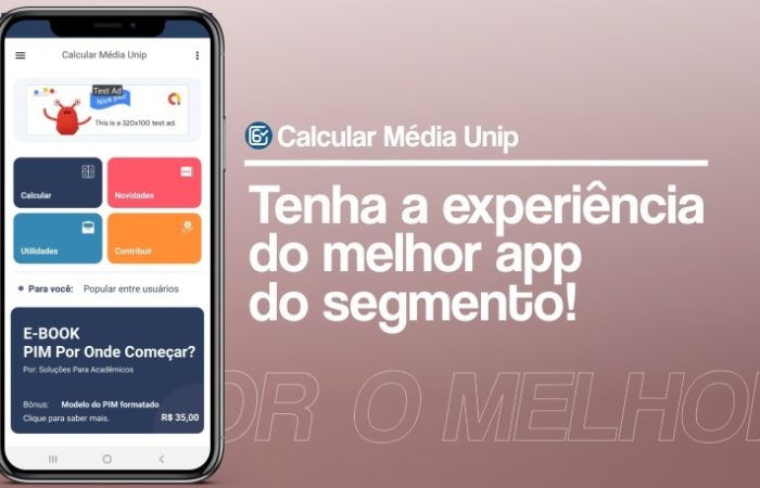 Calcule sua média da UNIP  – APP Atualizado!